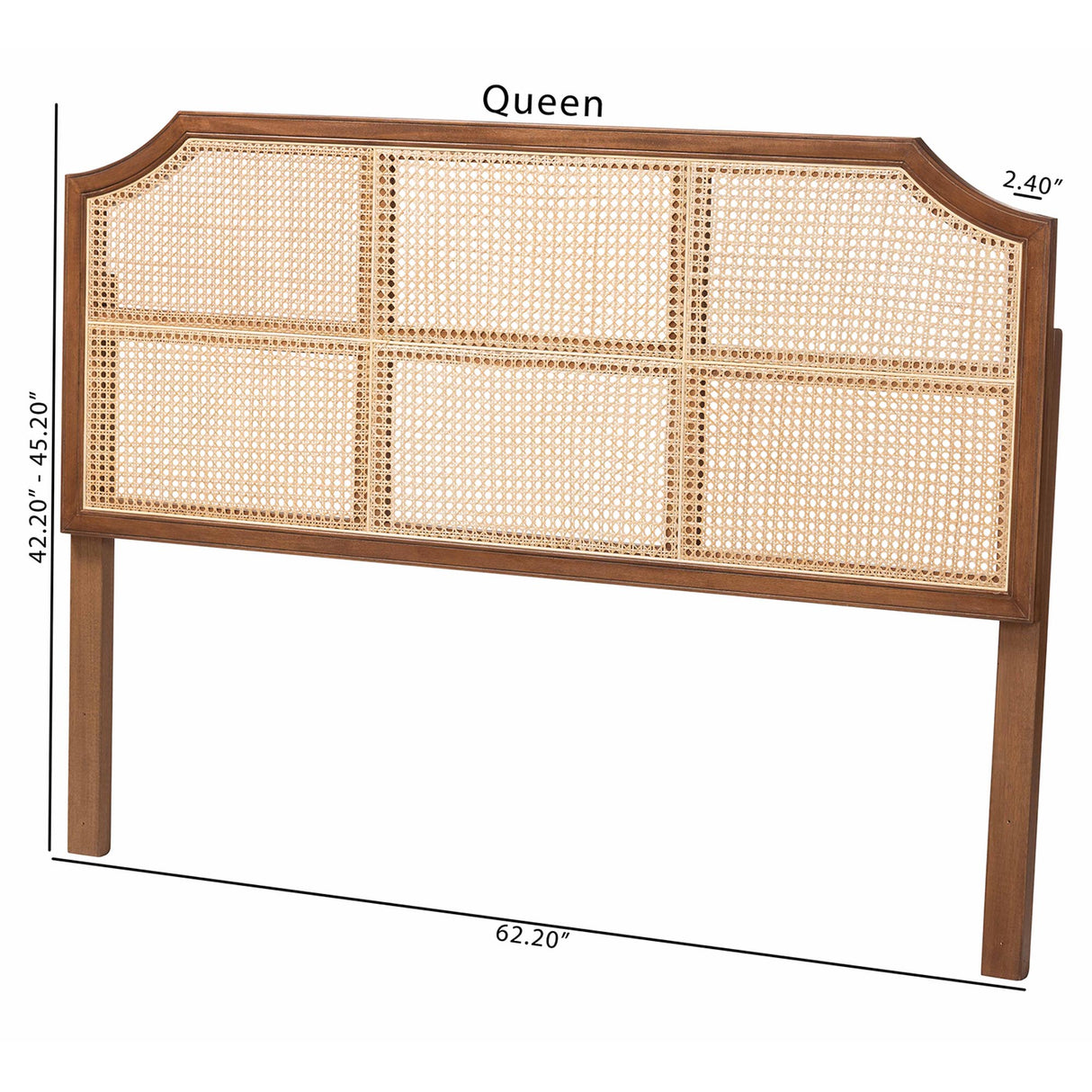 Hermine Bamboo Woven Queen Headboard by Wicker Fair