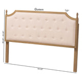 Lourdes Upholstered Queen Headboard by Wicker Fair