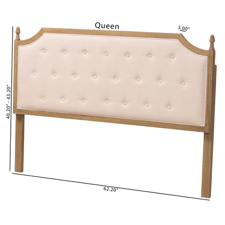 Lourdes Upholstered Queen Headboard by Wicker Fair