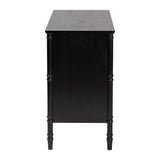 Marisela Black Wood Dresser with Drawers by Wicker Fair