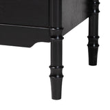 Marisela Black Wood Dresser with Drawers by Wicker Fair
