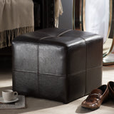 Nox Dark Brown Ottoman by Wicker Fair