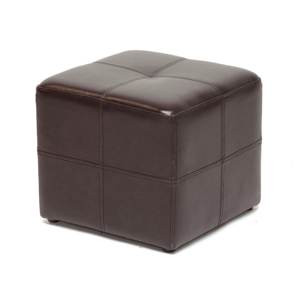 Nox Dark Brown Ottoman by Wicker Fair