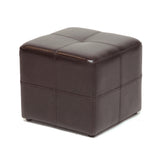 Nox Dark Brown Ottoman by Wicker Fair