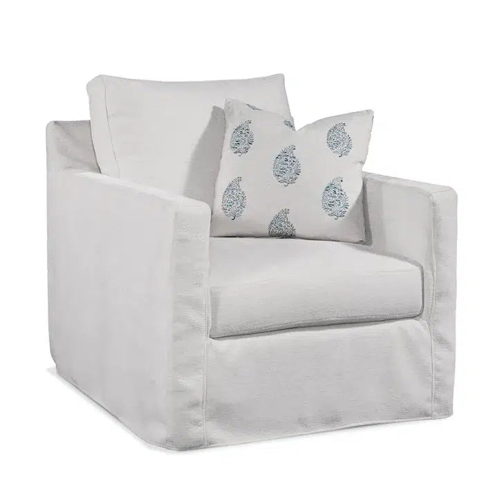 Bel-Air Swivel Chair with Slipcover by Braxton Culler Made in the USA Model 705-005XP