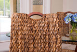 Belize Rattan and Wicker Barstool and Counterstool Model BLZ003 from Alexander and Sheriden with Cushions Made in USA