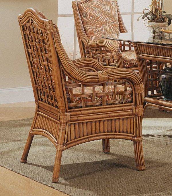 Belize 6 Pc Rattan Dining Set by Designer Wicker Tribor