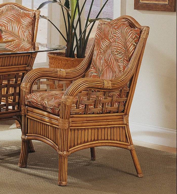 Belize 6 Pc Rattan Dining Set by Designer Wicker Tribor