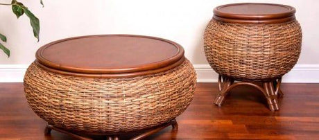 Bermuda Rattan and Wicker Coffee Table Model BER022 from Alexander and Sheriden