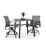 Big Falls Outdoor Big Falls 5 Piece Sling Counter Set with Aluminum Top Model Big-Falls-Sling-5PC-Counter-Aluminum