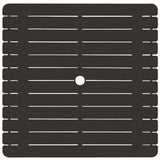 Big Falls Outdoor Aluminum Slat Top Bar Height Table in Charcoal Model 031853SLUCHA
