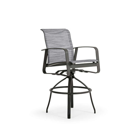 Big Falls Outdoor 3 Piece Sling Counter Set with Glass Top Model Big-Falls-Sling-3PC-Counter-Glass