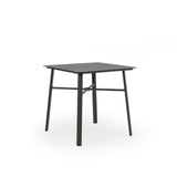 Big Falls Outdoor Square Aluminum Slat Top Counter Height Table in Charcoal Model 031852SLUCHA