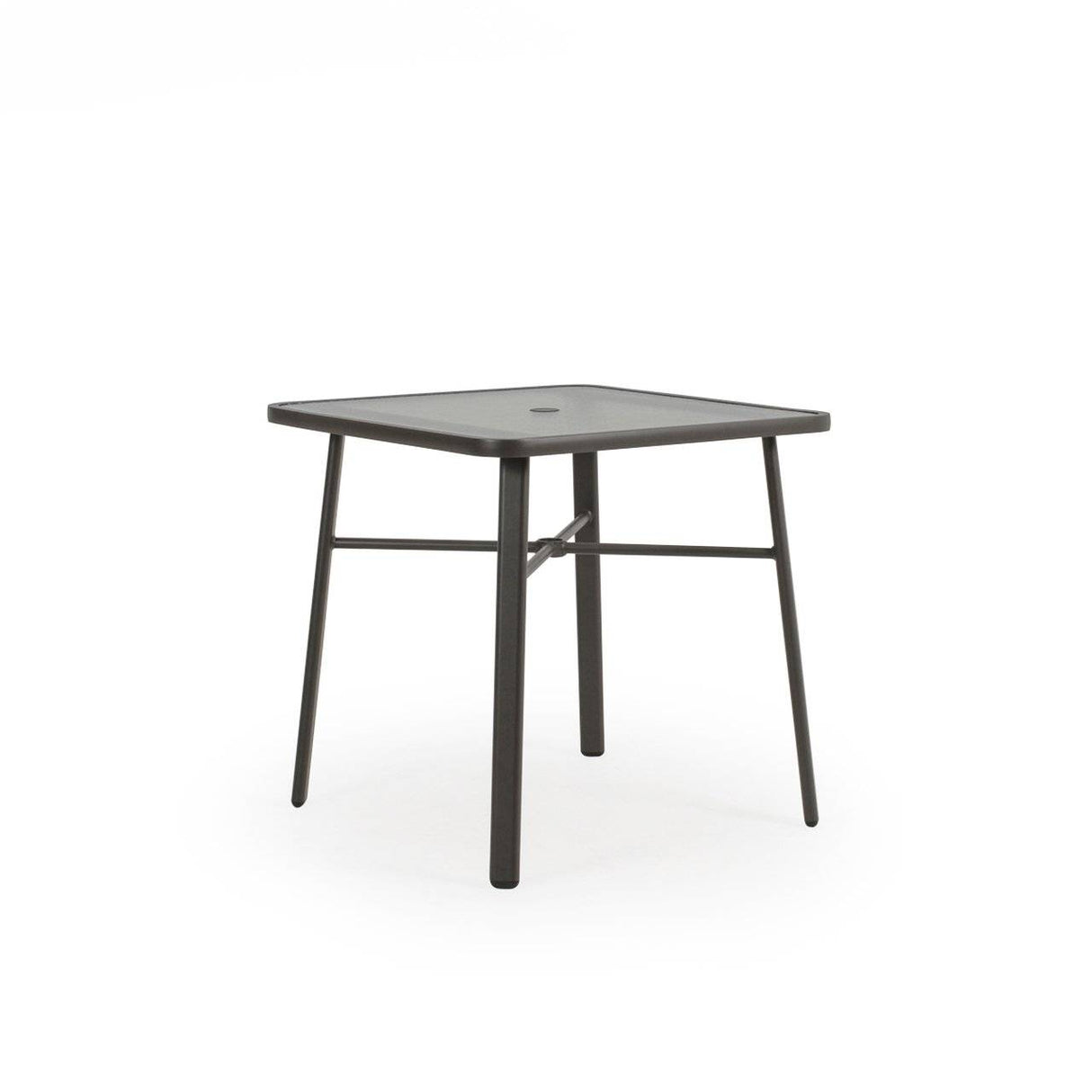 Big Falls Outdoor Square Glass Top Counter Height Table in Charcoal Model 031852GLUCHA