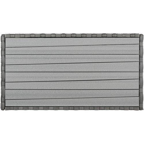 Big Falls Outdoor Wicker Rectangle Cocktail Table Model 682029FLTDGY
