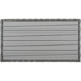 Big Falls Outdoor Wicker Rectangle Cocktail Table Model 682029FLTDGY