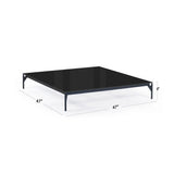 Boston Outdoor Coffee Table with Glass Model 24154-CMA-GL by Skyline Design