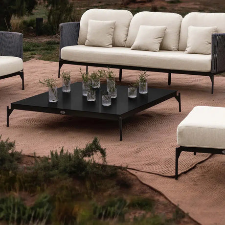 Boston Outdoor Coffee Table with Glass Model 24154-CMA-GL by Skyline Design