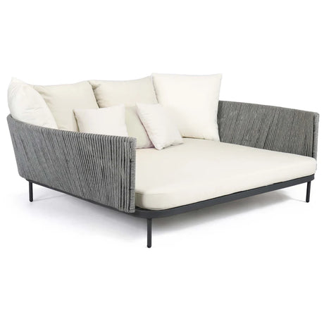 Boston Outdoor Daybed with Sunbrella Cushion Model 24166-LGFRD-CUSH by Skyline Design