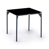 Boston Outdoor Side Table with Glass Model 24155-CMA-GL by Skyline Design