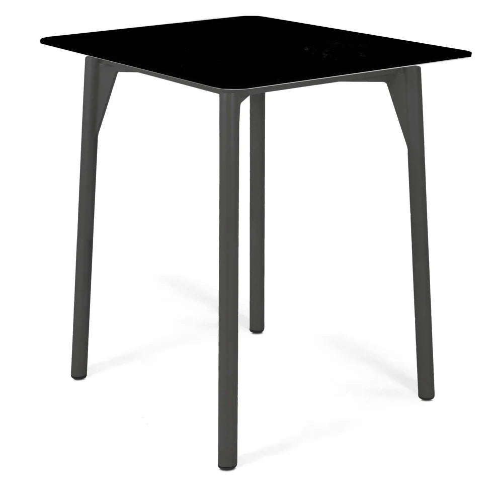 Boston Outdoor Square Pub Table with Glass Model 24162-CMA-BO-GL by Skyline Design