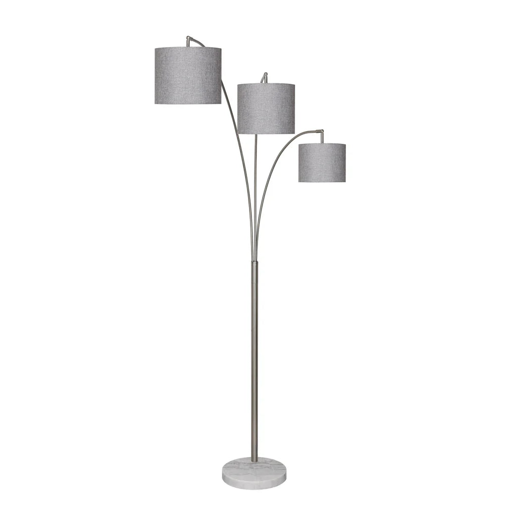 Brady Floor Lamp Model LUX-FL-333-STEEL By Lux Lighting