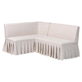 Bryna 2-Piece Fabric Upholstered Dining Nook Bench Set by Wicker Fair