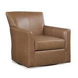 Buckley Leather Swivel Chair by Braxton Culler Made in the USA Model 524-L05
