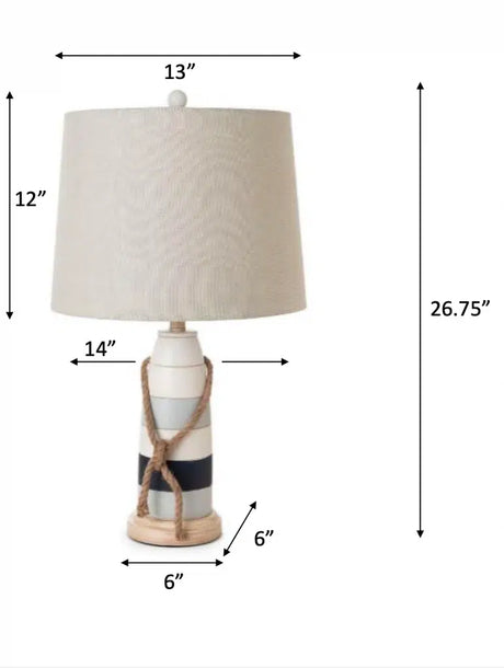 Buoy Table Lamp Set of 2 Model LUX-52076-TRI By Lux Lighting