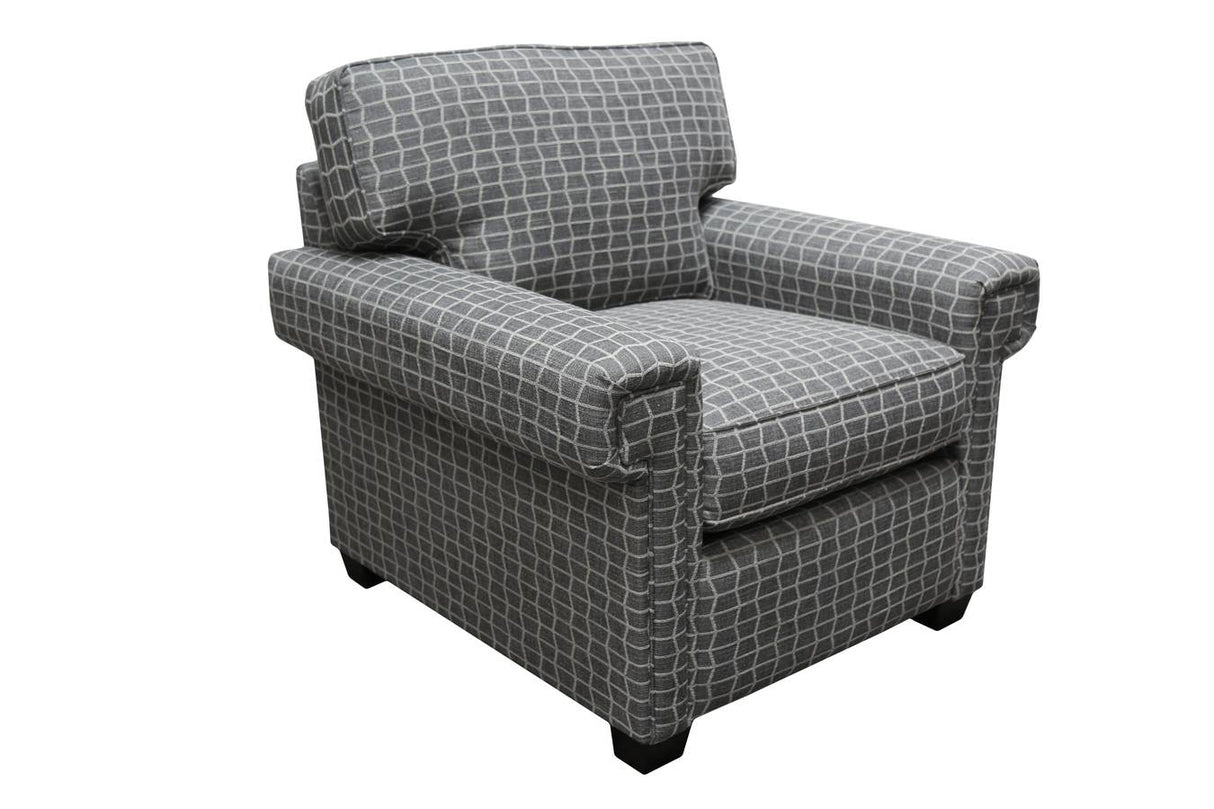 2PC Upholstered Living Room Set with Sofa and Lounge Chair Model S259 and C259 by Capris Furniture