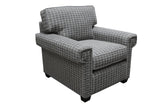 2PC Upholstered Living Room Set with Sofa and Lounge Chair Model S259 and C259 by Capris Furniture