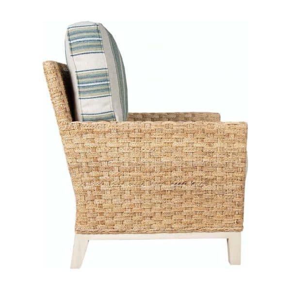 Cairo Indoor Wicker and Wood Arm Chair OC732 From Capris Furniture