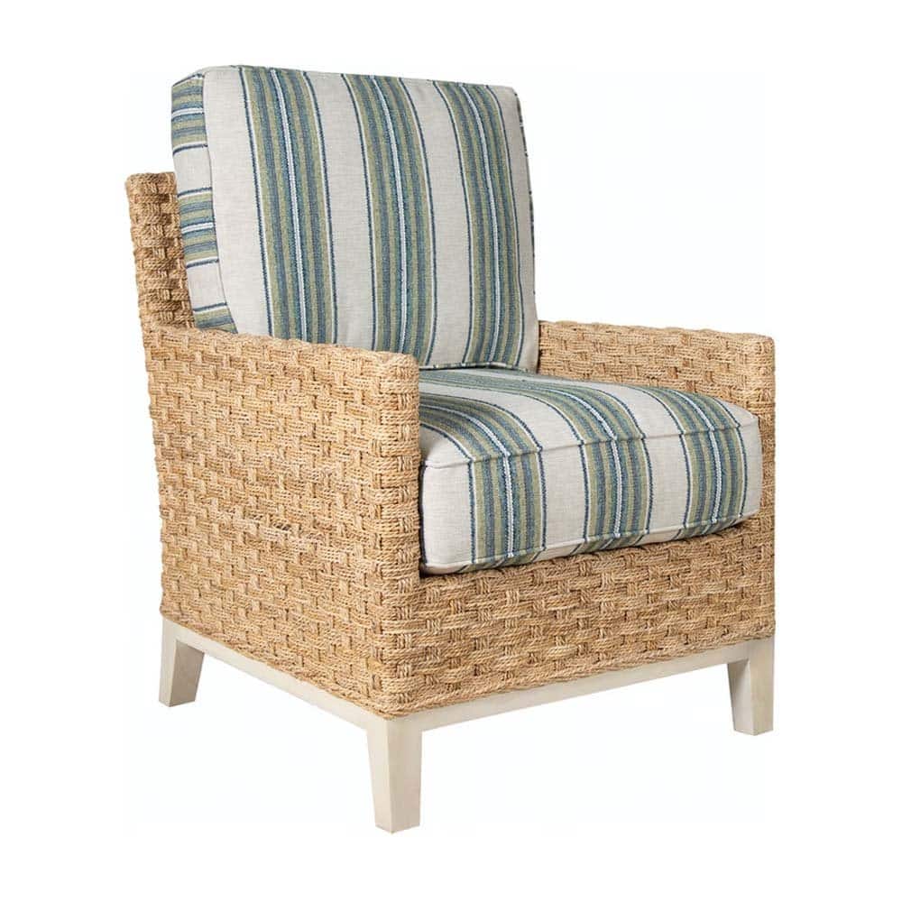 Cairo Indoor Wicker and Wood Arm Chair OC732 From Capris Furniture