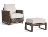 Cambridge Outdoor Chair and Ottoman Set 74205-74206 By South Sea Rattan