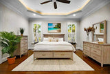 Cape May 6 Pc Bedroom Set with Storage King Bed Model B622KBED-STORAGE-6PCSET-DRIFTWOOD By Seawinds Trading