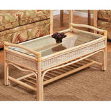 Captiva Rattan and Wicker Coffee Table by Stanley Chair Model C-2