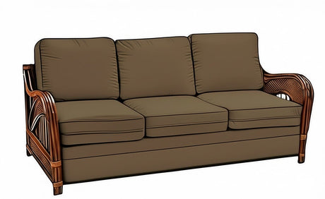 Captiva Rattan and Wicker 5 Pc Set in Antique Finish by Stanley Chair Model 202-SET-ANT