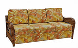 Captiva Rattan and Wicker Queen Sleeper Sofa in Antique Finish by Stanley Chair Model 902-IS-ANT
