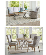 Carson Outdoor Wicker 9 Pc Seating and Dining Sets by Beachcraft 9820
