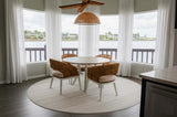 Cayman Grey Seagrass Natural Wicker 5 Pc Dining Set Model AC630-SET from Capris Furniture