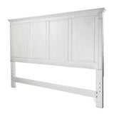 Point Breeze Queen Headboard Fresh White Finish with Soft Grey Glaze Model FL-B65040-FRESHWHITE by Finn & Louise