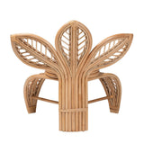 Blossom Modern Bohemian Natural Rattan Leaf Accent Chair
