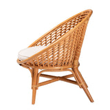 Seamist Modern Bohemian Natural Rattan Accent Chair