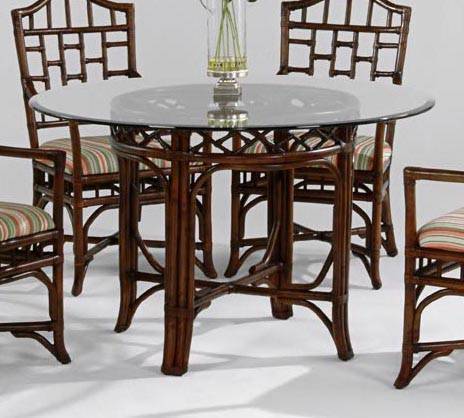 Chippendale Indoor 48" Round Dining Table with Bevel by Braxton Culler Made in the USA Model 970-075A