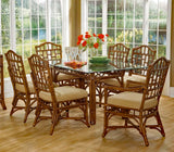 Chippendale Rattan Wicker 8 Pc Rectangle Dining Set with 78 Inch Table Model 970-RECTSET by Braxton Culler