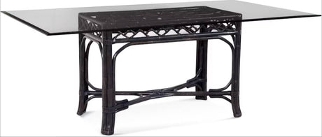 Chippendale Rattan Wicker 8 Pc Rectangle Dining Set with 78 Inch Table Model 970-RECTSET by Braxton Culler