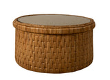 Virelle Rattan Cocktail Table w/ Glass by Capris Furniture Model CK340