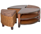 Clarissa Rattan Ottoman CZ-10 by Designer Wicker Tribor