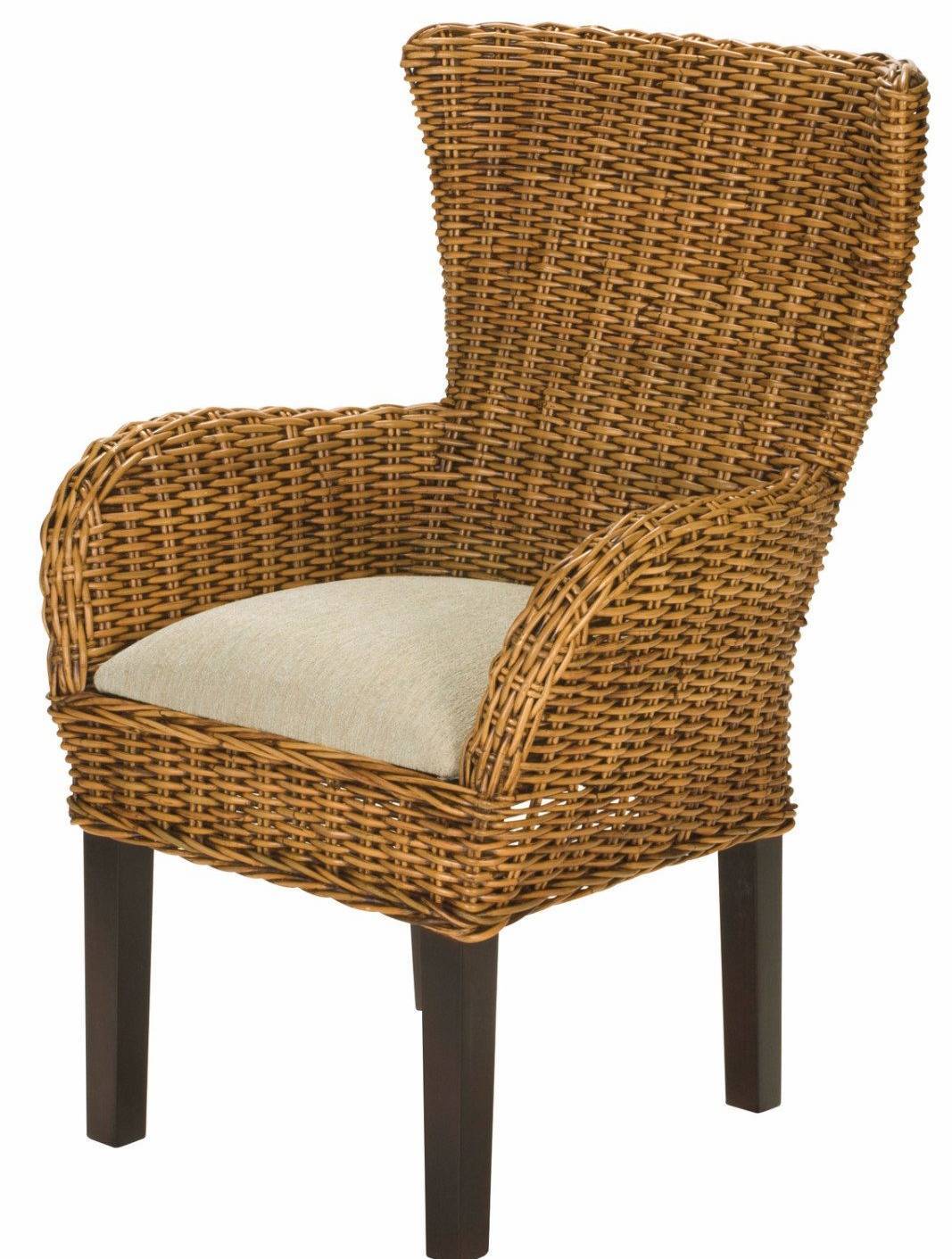 Clarissa Rattan 5 PC Dining Set with Dining Arm Chairs (CZ-DINING) by Designer Wicker Tribor