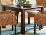 Clarissa or Venice 39 Inch Square Solid Wood Dining Table VE-24 by Designer Wicker Tribor